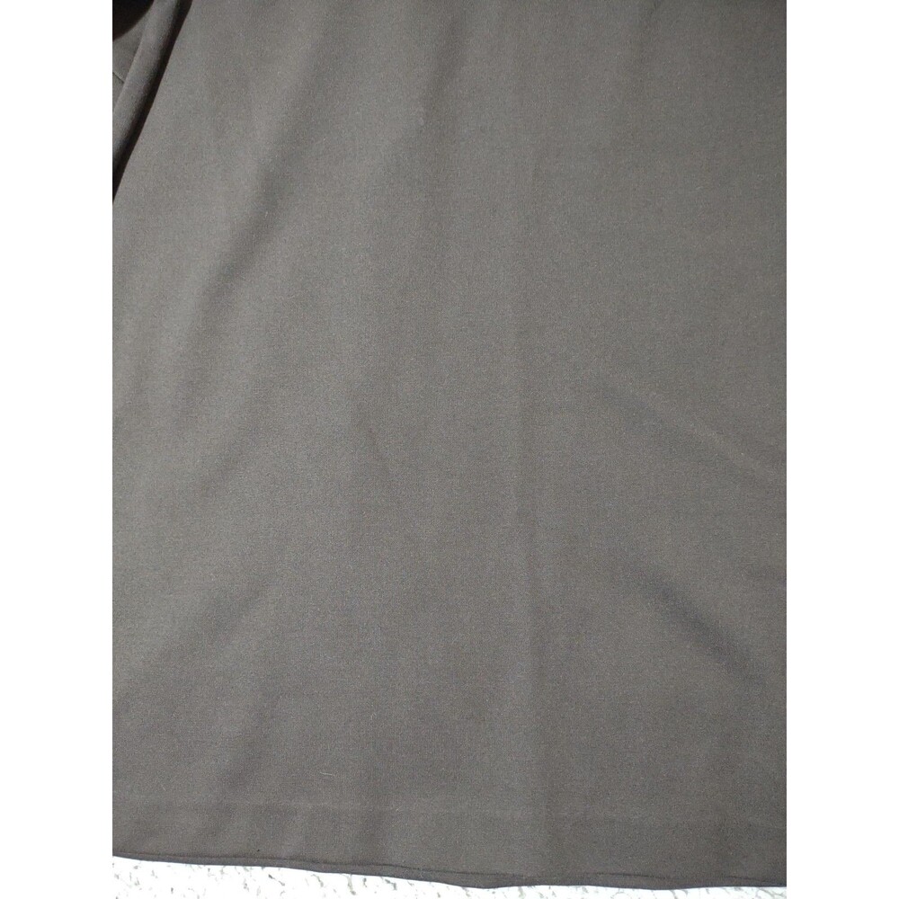 J McLaughlin Nadine Top Sz M Brown Faux Leather Collar Contemporary Stretch - Picture 15 of 16